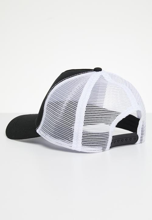 Superbalist - Aaron trucker cap - black/white