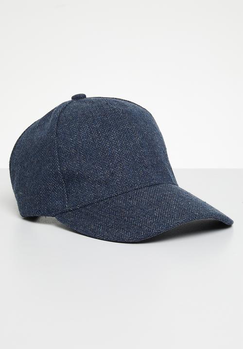 Superbalist - Miles denim wash peak cap - blue