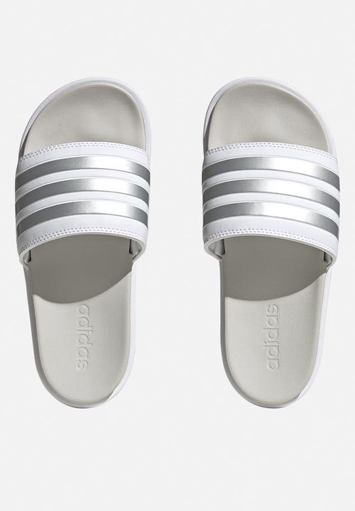 adidas Originals - Adilette platform - ftwr white/zero met/grey one