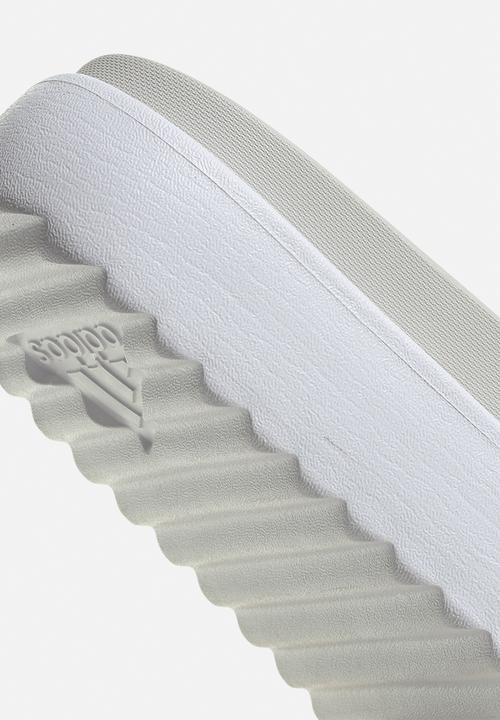 adidas Originals - Adilette platform - ftwr white/zero met/grey one