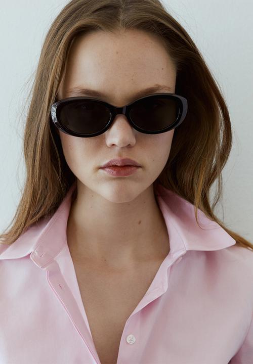 MANGO - Sunglasses flora - black
