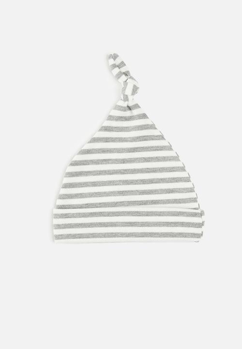 Pop Candy - 3 Pack knotted beanie set - grey