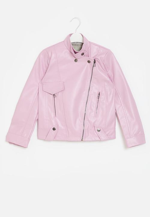 Pop Candy - Faux leather jacket - pink