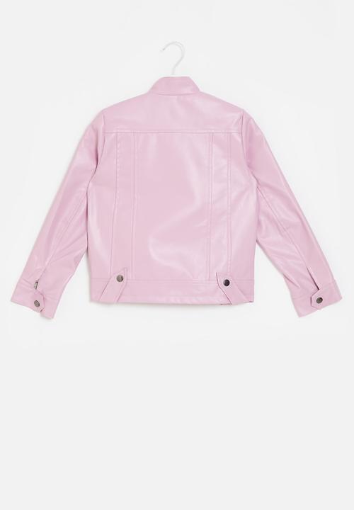 Pop Candy - Faux leather jacket - pink