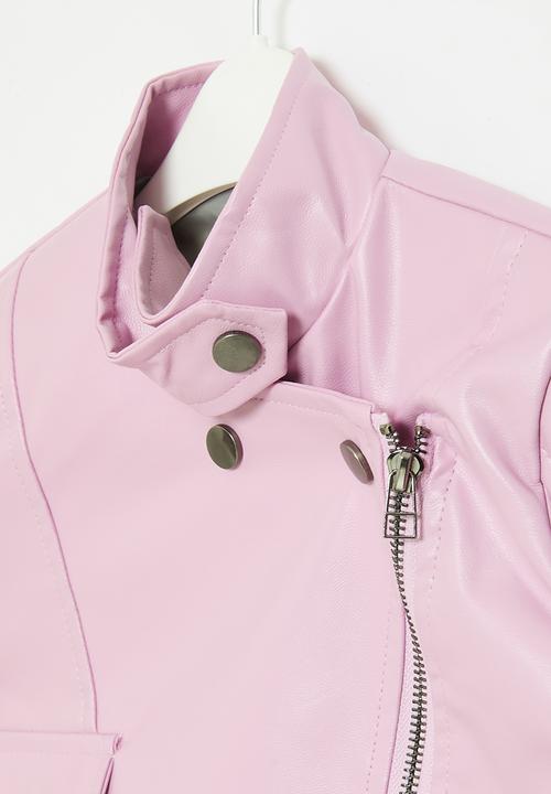 Pop Candy - Faux leather jacket - pink