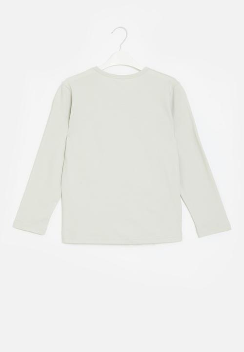 Pop Candy - Long sleeve crew tee - white