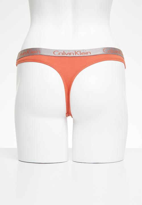 Calvin Klein - EFDZ thong - mecca orange