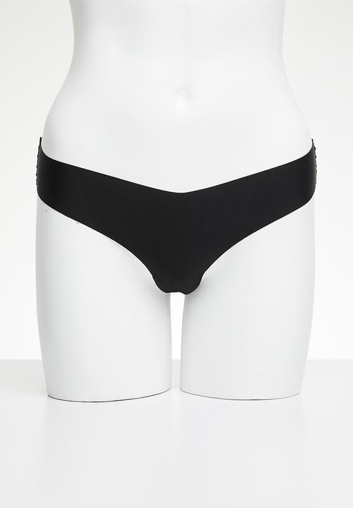 Cotton On - The Invisible G String Brief 5 Pack - Black/Black/Frappe/Windsurfer/Spearmint