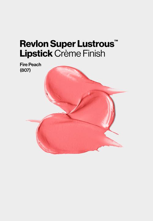 Revlon - SuperLustrous Lipstick - Fire Peach 807