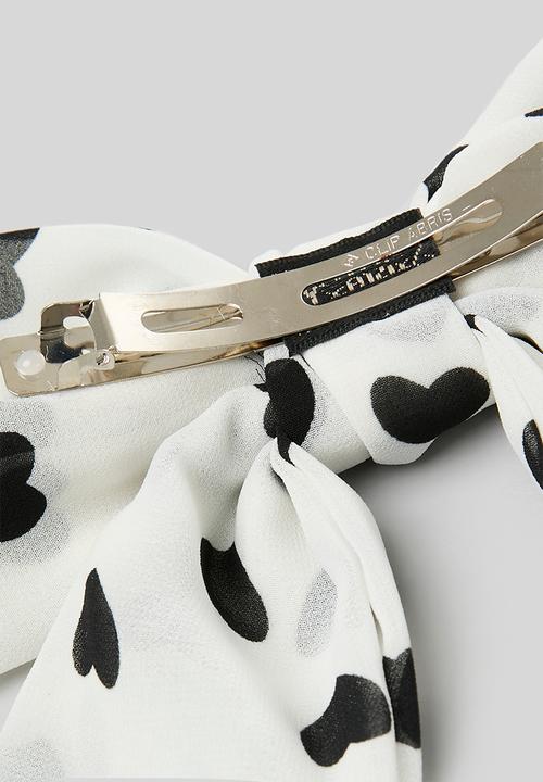 Pop Candy - Bowknot hair clip - black & white