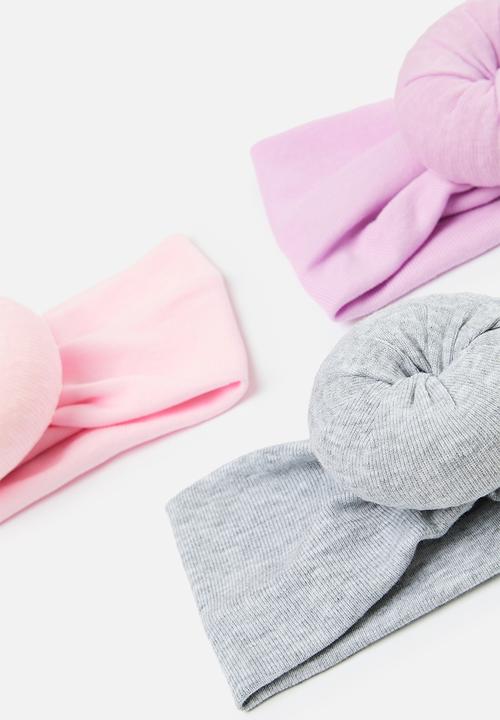 Pop Candy - 3 Pack turban headband set - multi