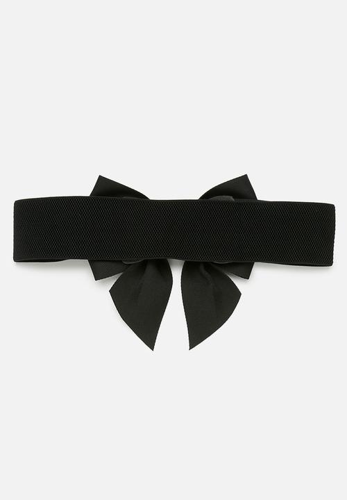 Pop Candy - Bowknot waist belt - black