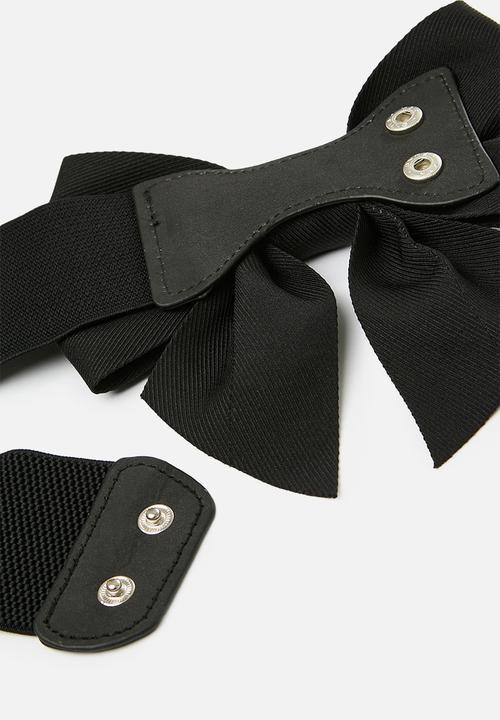 Pop Candy - Bowknot waist belt - black