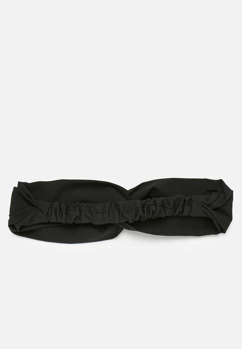 Pop Candy - Criss cross hairband - black