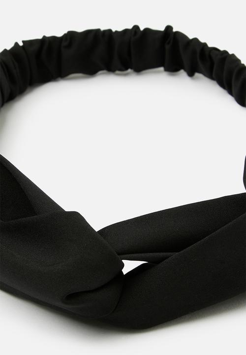 Pop Candy - Criss cross hairband - black