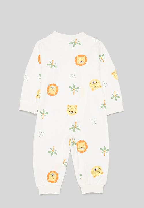 Pop Candy - Printed babygrow - white
