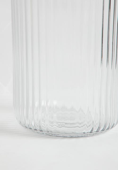 Silk By Design - Sono ribbed vase - clear
