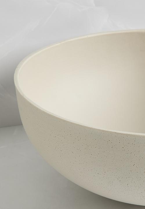 Silk By Design - Cubo bowl planter - white