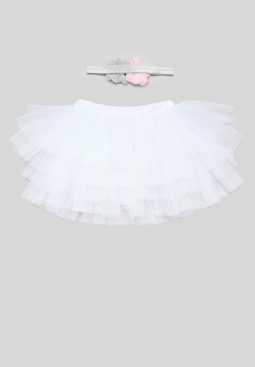 Pop Candy - Tutu & headband set-white