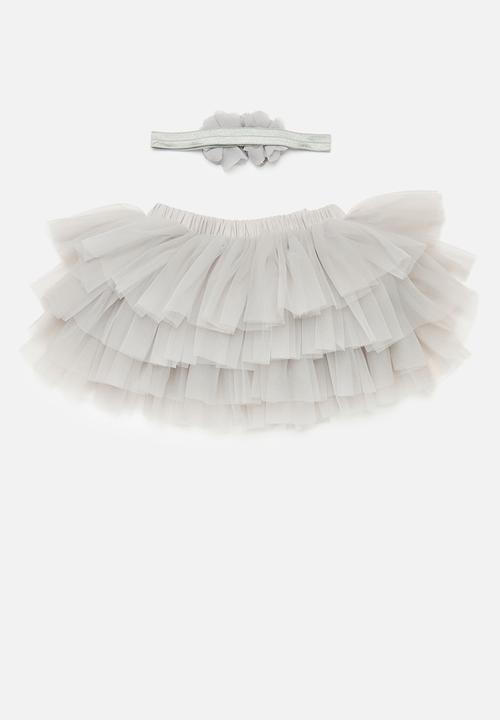 Pop Candy - Tutu & headband set - grey