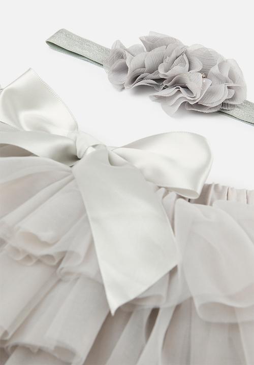Pop Candy - Tutu & headband set - grey