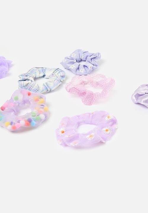 Pop Candy - 10 pack scrunchie set -purple