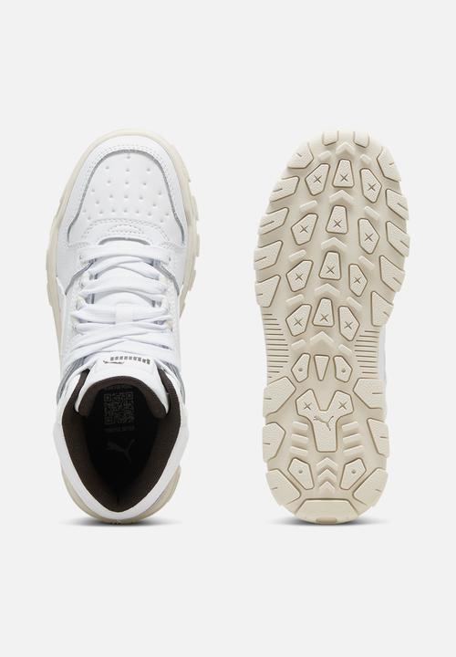 PUMA - Puma Rebound Abrupt Jr - Puma White-Alpine Snow-Flat Dark Grey