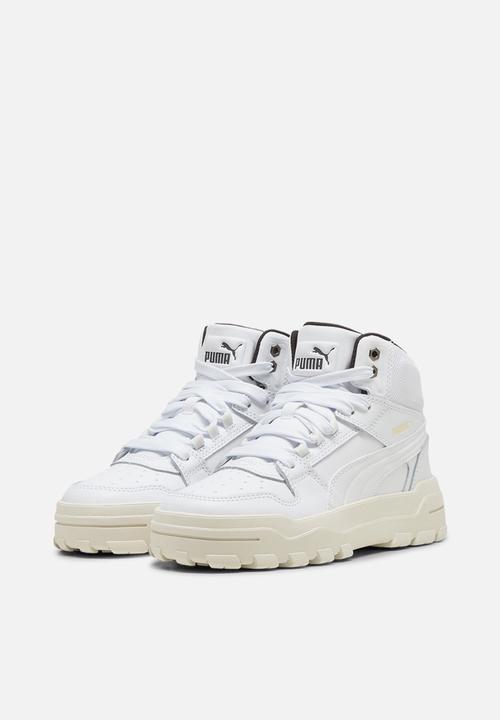 PUMA - Puma Rebound Abrupt Jr - Puma White-Alpine Snow-Flat Dark Grey