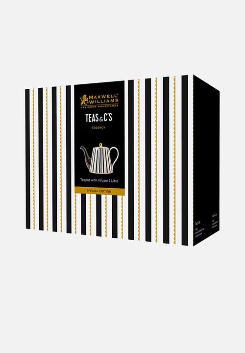 Maxwell & Williams - Regency Teapot With Infuser 1lt - Black