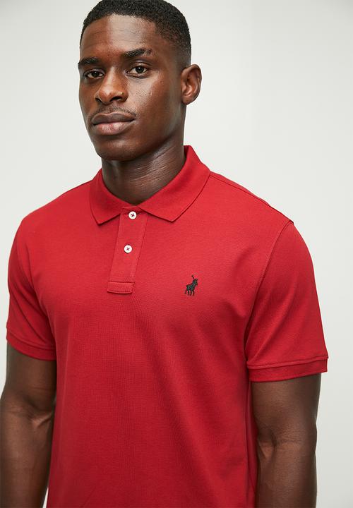 POLO - Carter golfer stretch pique ss golfer - crimson