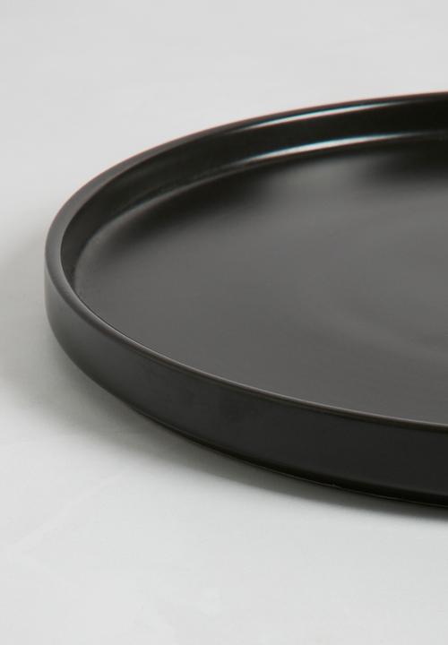 Excellent Houseware - Mika dinnerware set-black