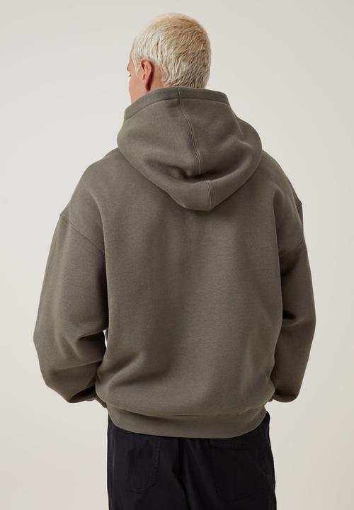 Cotton On - Box fit hoodie - military