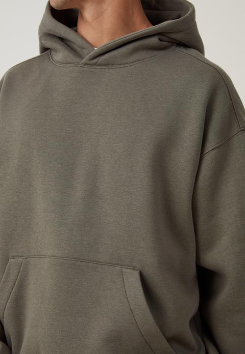 Cotton On - Box fit hoodie - military