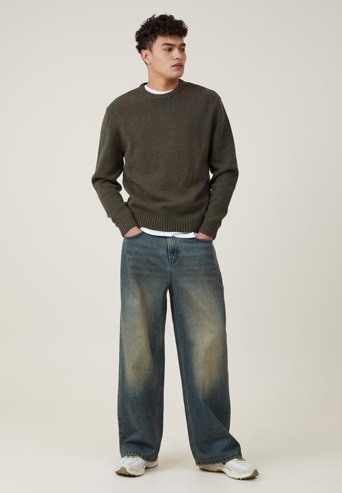 Cotton On - Crew knit - forest twist 