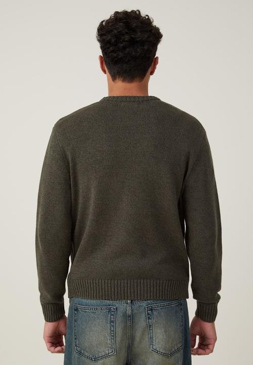 Cotton On - Crew knit - forest twist 