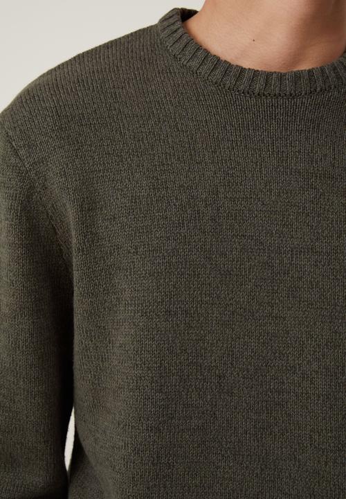 Cotton On - Crew knit - forest twist 