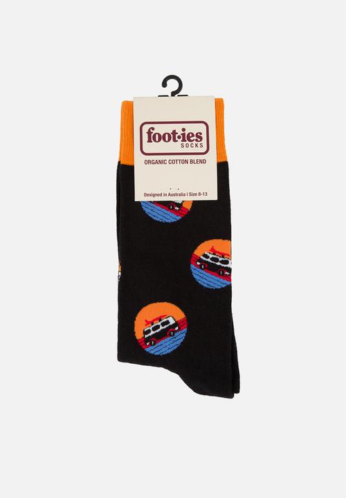 Foot-ies - Daytripper Organic Cotton Sock - Black