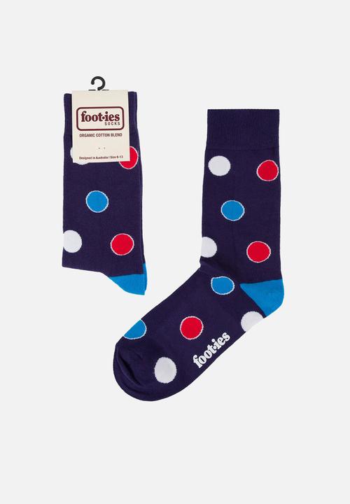 Foot-ies - Super Spot Organic Cotton Sock - Navy