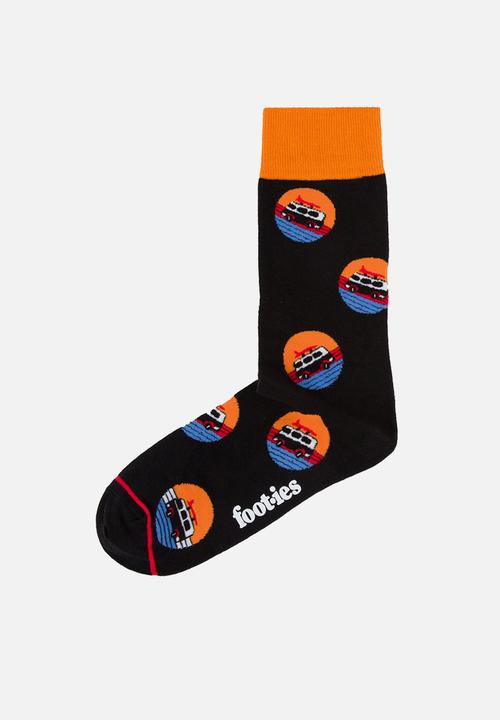 Foot-ies - Daytripper Organic Cotton Sock - Black