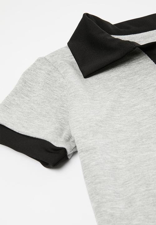 Pop Candy - Golf tee and skort set - grey & black
