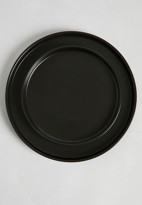 Excellent Houseware - Mika dinnerware set - black