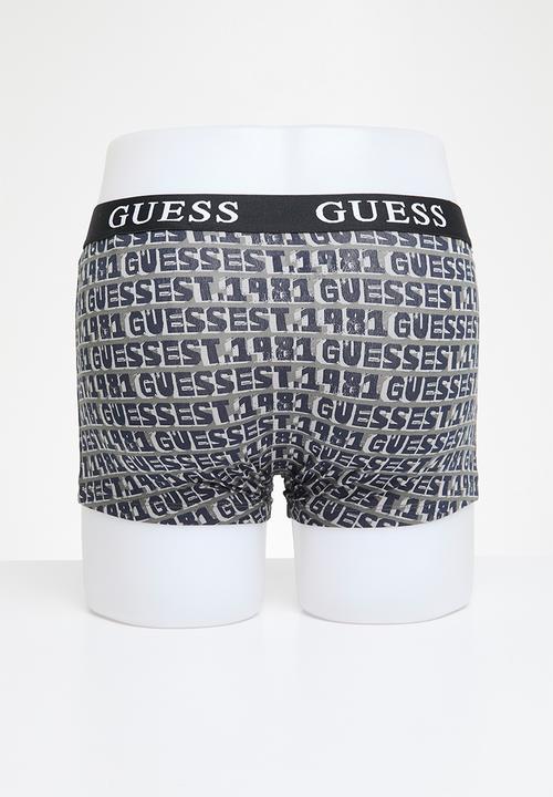 GUESS - Joe boxer trunk 3 pack - allover stoned guess