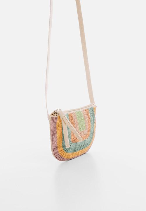 MANGO - Bag rainbow - light brown