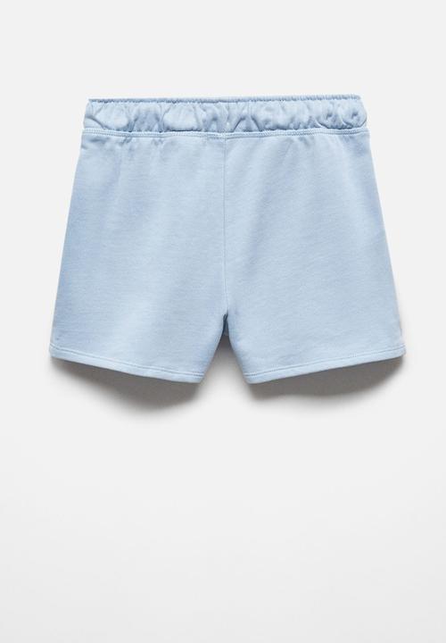 MANGO - Shorts lea - sky-blue