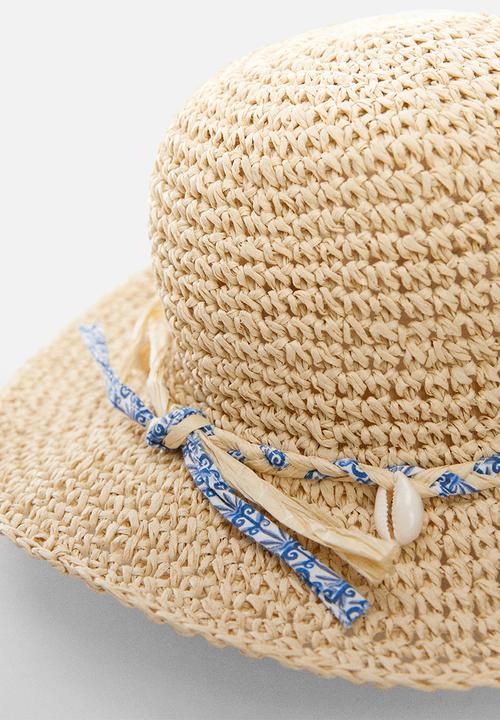 MANGO - Hat conchas - light brown
