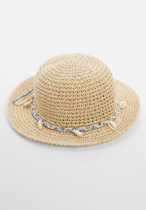 MANGO - Hat conchas - light brown