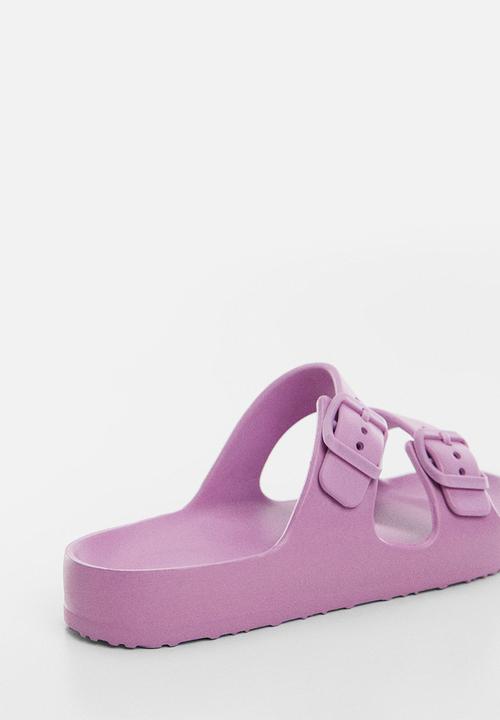 MANGO - Flip-flop pau - mauve