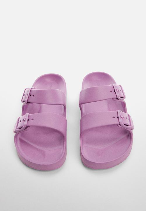 MANGO - Flip-flop pau - mauve