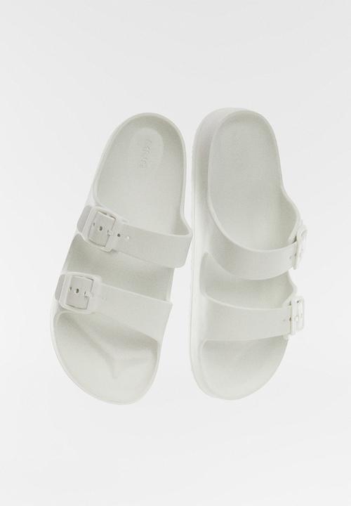 MANGO - Flip-flop pauw - white