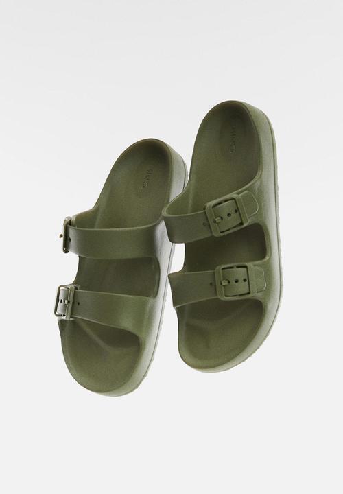 MANGO - Flip-flop pauk - khaki